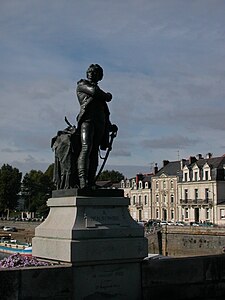 Monument au général Beaurepaire, 1888, Angers, pont de Verdun.