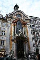 Asamkirche en Múnich, de los hermanos Egid Quirin Asam y Cosmas Damian Asam (1733-1746).