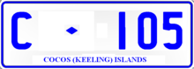 Номерной знак Австралии Кокосовые острова graphic.png