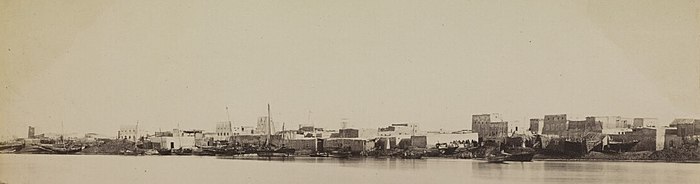 Porto de Manama, circa 1870.