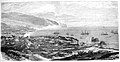 Vue de la baie de Funchal et du fort (1879).