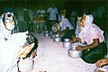 Be. Popular celebration in Holhudu Island. Men dressed like evil spirits beat empty bandiyaa water pots in the night.