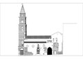 Restauro della Cattedrale di Andria; Il prospetto laterale sulla contigua piazza