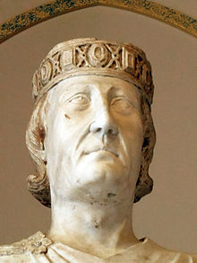 Estatua de Carles d'Anjau realizada per Arnolfo di Cambio en 1277.