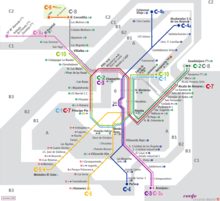 Map of the Madrid Metro