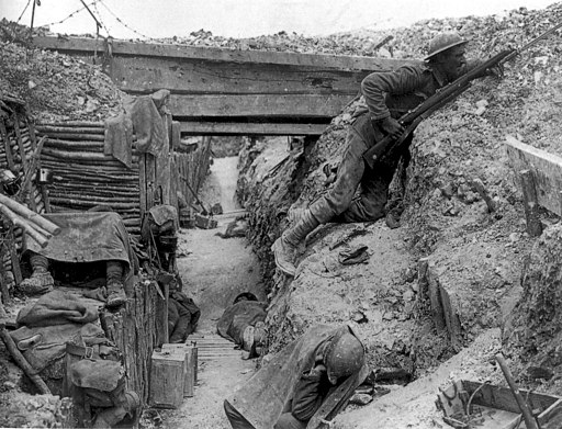 Cheshire Regiment trench Somme 1916