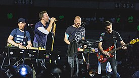 Выступление Coldplay в 2017 году.