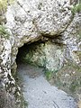 Cueva del Pico Sacro, acceso occidental, situado más cerca de la cima.