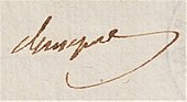 signature d'Augustin César François de Cheppe