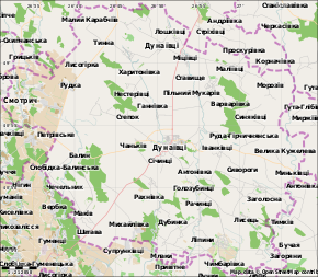 Дунаївці. Карта розташування: Дунаєвецький район