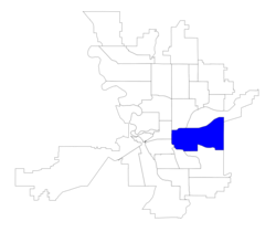 Location within the city of Spokane