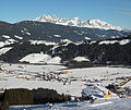 Вид на массив Дахштайн в Известняковых Альпах