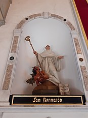 Gêxa de San Benardu Abâte (Ransci, A Prìa), Stàtua de San Benardu