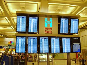 Flight information display system at George Bu...