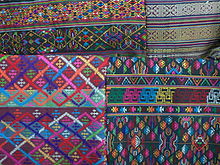 Contemporary hand-woven Bhutanese fabrics, Bumthang District Hand woven Bhutanese fabrics, Bumthang.jpg