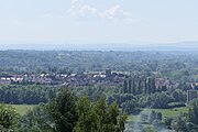 Panorama vu de la terrasse de l'église.