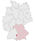 Lokasi Landkreises Neu-Ulm di Jerman