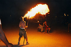 Fire breathers risk burns, both internal and external, as well as poisoning in the pursuit of their art.