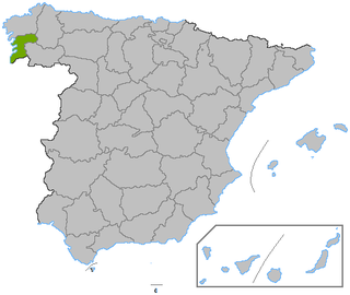 蓬特韦德拉省 在西班牙的位置