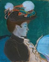 לואי אנקטן (Louis Anquetin), "אשה קוראת", 1890