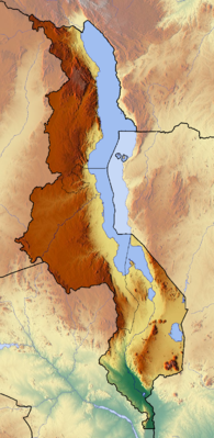 Location map Malawi