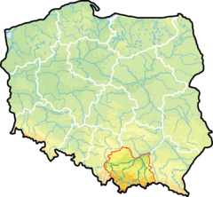 Województwo małopolskie na mapie Polski