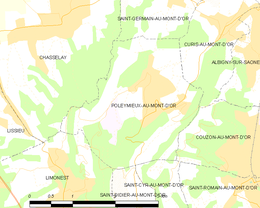 Poleymieux-au-Mont-d'Or - Localizazion