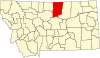 Localização do Condado de Blaine