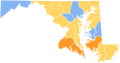 1852 United States Presidential Election in Maryland by County