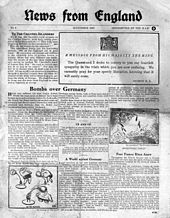 British newspaper dropped on the islands shortly after the occupation, in September 1940 News from England for Channel Islands.jpg