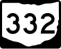 State Route 332 marker