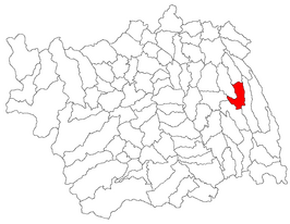 Kaart van Oncești