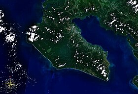 Image satellite de la péninsule d'Osa.
