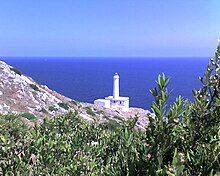 The lighthouse of Punta Palascia, better known as Capo d'Otranto, the easternmost point of the Italian territory Otranto faro Punta Palascia.jpg