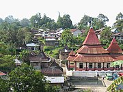The kampong of Pariangan, West Sumatra.
