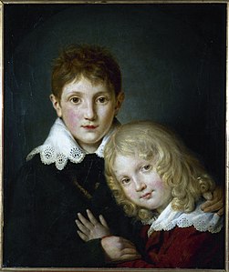 Paul et Alfred de Musset enfants (1813), Paris, musée Carnavalet.