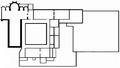 Plan de l'église et de l'ancien couvent