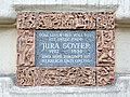 Gedenktafel am letzten Wohnhaus Jura Soyfers, Heinestraße 4, Wien-Leopoldstadt