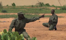 Pro-government militia members training in Sevare Pro-government militia in Mali training3.PNG