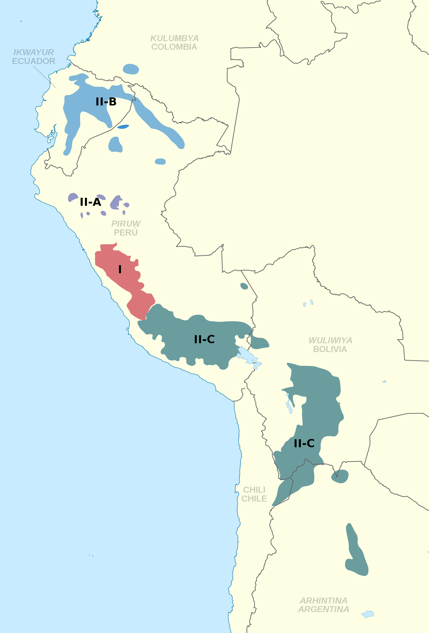 Quechuan distribution.svg