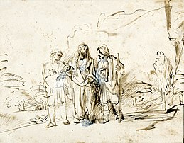 Рембрандт Христос с двумя учениками.jpg