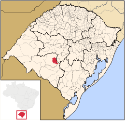 Santa Margarida do Sul – Mappa