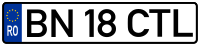 Румынский номерной знак.svg