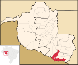 Pimenteiras do Oeste – Mappa