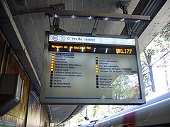 Seconde génération de PID en gare de Cité universitaire.