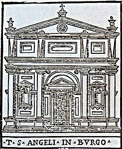 Sant'Angelo al Corridoio. Tryck av Girolamo Francino 1588.