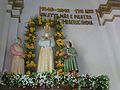 Imagem de Nossa Senhora da Salette no interior da Capela Santa Cruz