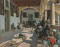 Hospital en Granada, 1912, óleo sobre lienzo, 56.2 × 71.5 cm, National Gallery of Victoria, Melbourne
