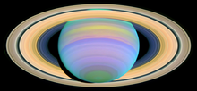 This image of the rings of Saturn is an example of the application of ultraviolet photography in astronomy. Saturn's Rings in Ultraviolet Light.png