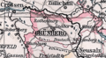 Grünberg on the German map of 1905